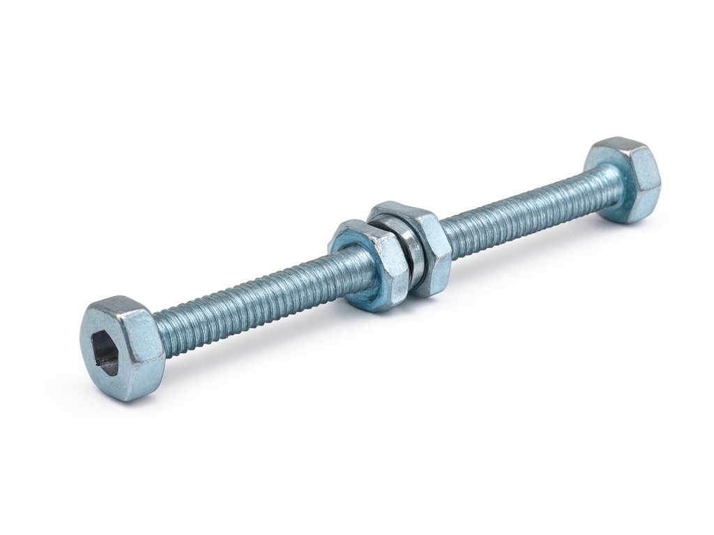 custom double ended bolt with nut in middle manufacturer